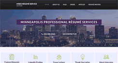 Desktop Screenshot of hiredresume.com